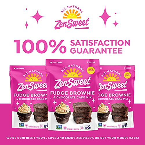 ZenSweet Fudge Brownie & Chocolate Cake Mix - Keto Baking Mix wi...
