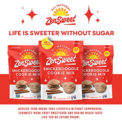 ZenSweet Snickerdoodle Cookie Mix - Keto Cookies with No Sugar A...