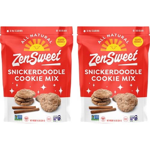 ZenSweet Snickerdoodle Cookie Mix - Keto Cookies with No Sugar A...