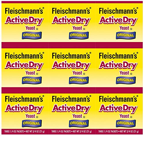 Fleischmanns Active Dry Yeast Original Packets - Pack Of 9 Indiv Fleischmanns Active Dry Yeast Original Packets - Pack Of 9 Indiv