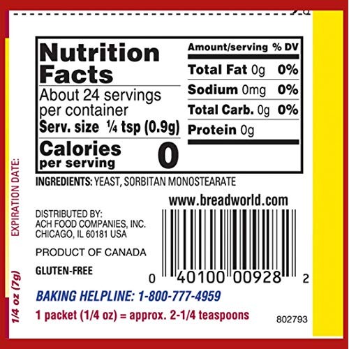 Fleischmanns Active Dry Yeast Original Packets - Pack Of 9 Indiv Fleischmanns Active Dry Yeast Original Packets - Pack Of 9 Indiv