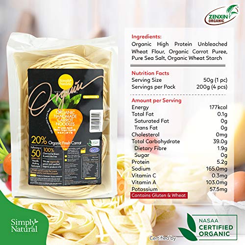Natural Handmade Quinoa &Amp; Carrot Noodle With High Protein Flour,