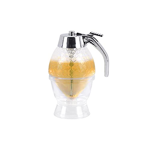 Honey Dispenser - Zerdie, Syrup Dispenser, Honey Jar With Stand,