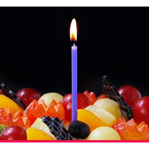 Zerira 30 Count Birthday Cake Candles Long Thin Colorful Cake Ca