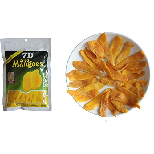 7D Dried Mango Delicious Philippine Dried Mangoes - 3 Big Pack