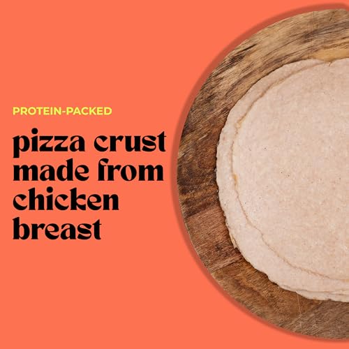 ZeroCarb LYFE 6 Pack 8 Gluten Free Pizza Crust, Chicken Breast,...