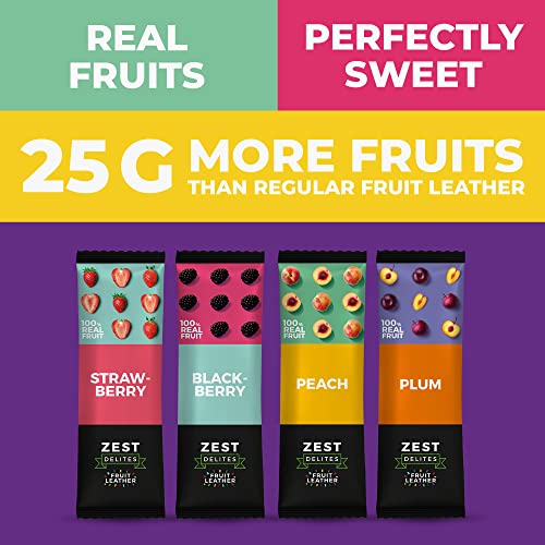 Zest Delites Fruit Leather Snacks, Fruit Snacks, Fruit Roll Ups ...
