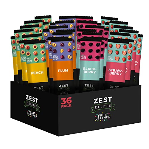 Zest Delites Fruit Leather Snacks, Fruit Snacks, Fruit Roll Ups ...