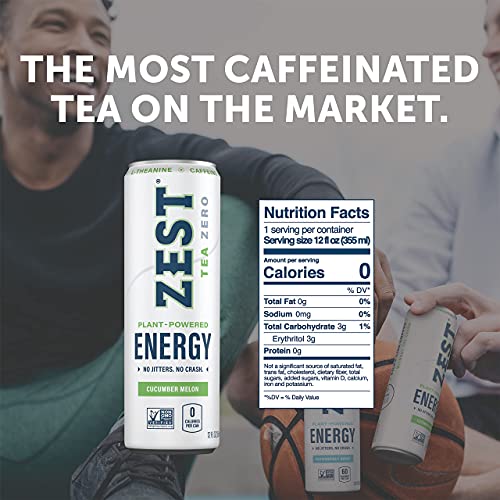 Zest Plan Powered Energy Ice Tea, No Sugar, 0 Calories, Perfect