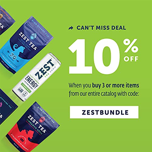 Zest Plan Powered Energy Ice Tea, No Sugar, 0 Calories, Perfect