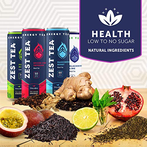 Zest Plant Powered Energy Drink Variety Pack | Non Gmo High Ca