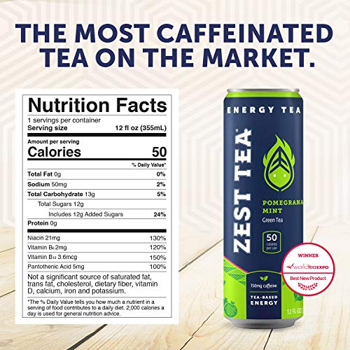 Zest Plant Powered Energy Drink Variety Pack | Non Gmo High Ca