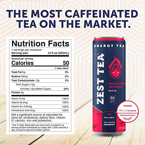 Zest Plant Powered Energy Drink Variety Pack | Non Gmo High Ca