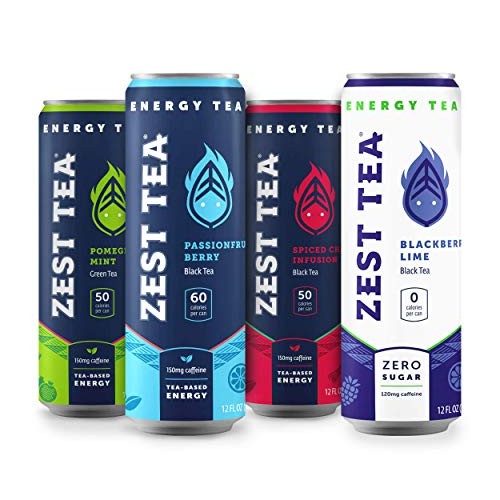 Zest Plant Powered Energy Drink Variety Pack | Non Gmo High Ca