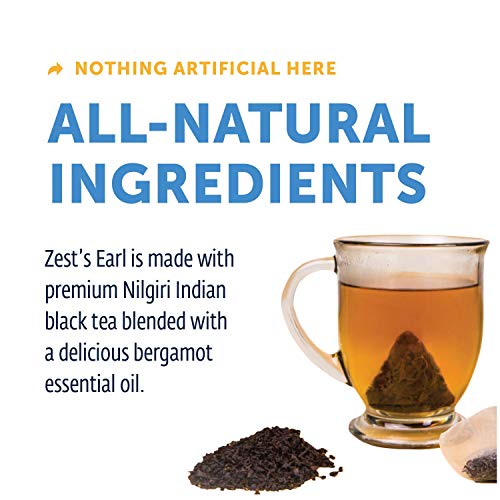 Zest Tea Energy Hot Tea, High Caffeine Blend Natural &Amp; Healthy C