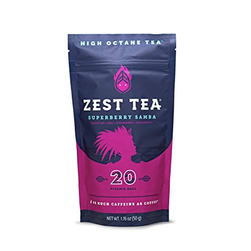 Zest Tea Energy Hot Tea, High Caffeine Blend Natural &Amp; Healthy C