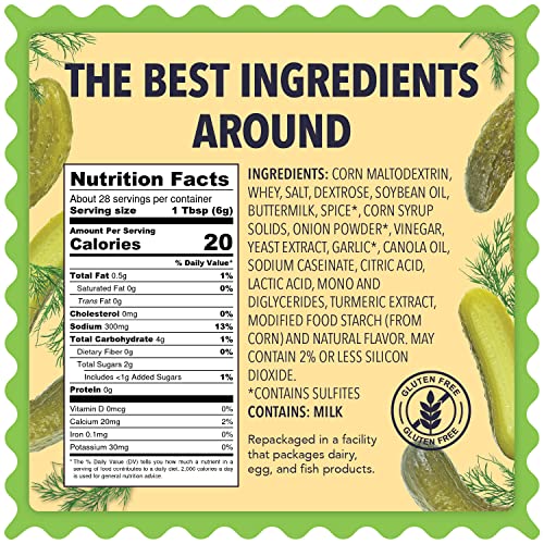 Zested - Dill Pickle Seasoning -Tangy Seasoning with Dill, Garli...