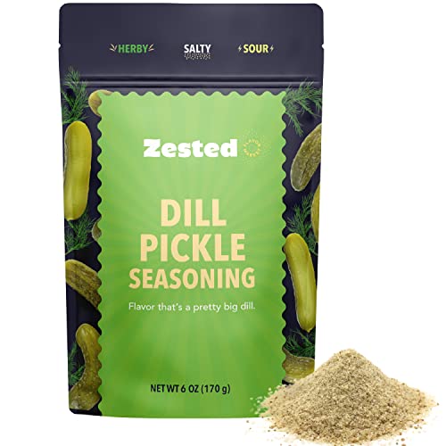 Zested - Dill Pickle Seasoning -Tangy Seasoning with Dill, Garli...