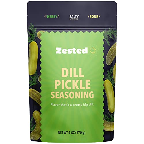 Zested - Dill Pickle Seasoning -Tangy Seasoning with Dill, Garli...