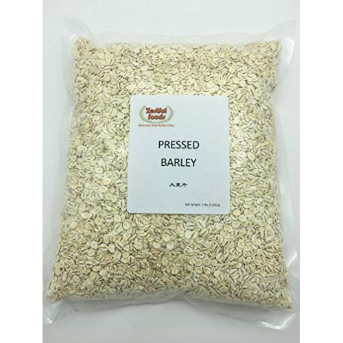 Zestful Foods Whole Grain Rolled Barley, Pressed Barley, 3 Pound