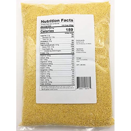 Zestful Foods Hulled Millets 2 Pounds
