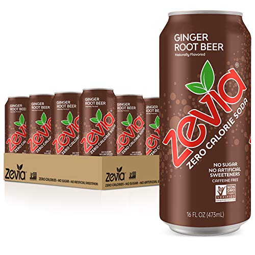 Zevia Ginger Root Beer, 16 Fl Oz, Pack Of 12