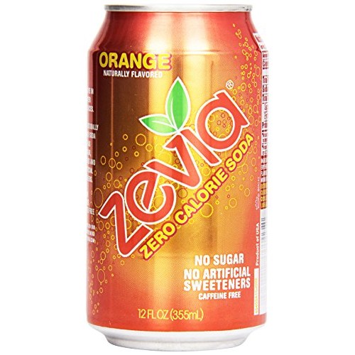 Zevia Natural Orange Soda, Sugar Free,12 Fl Oz Pack Of 6