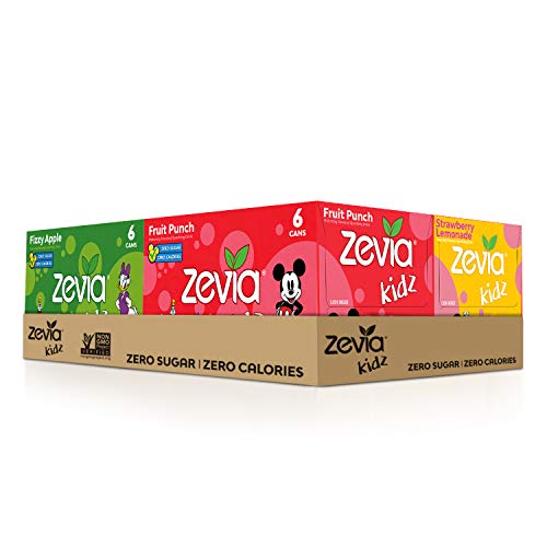 Zevia Zero Calorie Energy Drink, Variety Pack, 12 Ounce Pack Of