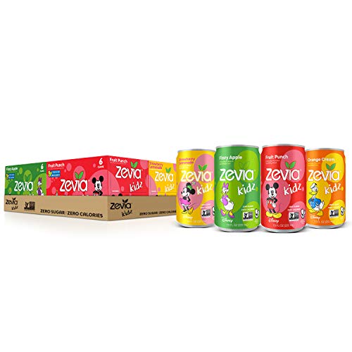 Zevia Zero Calorie Energy Drink, Variety Pack, 12 Ounce Pack Of