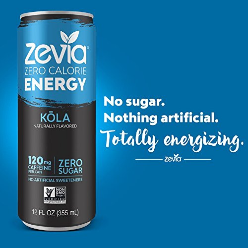 Zevia Zero Calorie Energy Drink, Variety Pack, 12 Ounce Pack Of