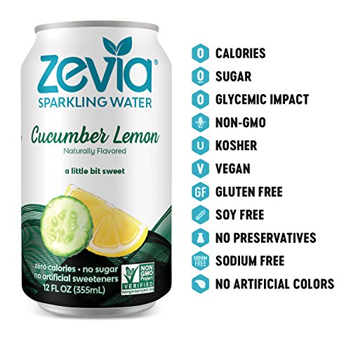 Zevia Zero Calorie, Naturally Sweetened Sparkling Water Combo Pa