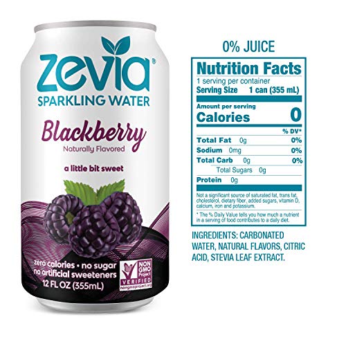 Zevia Zero Calorie, Naturally Sweetened Sparkling Water Combo Pa