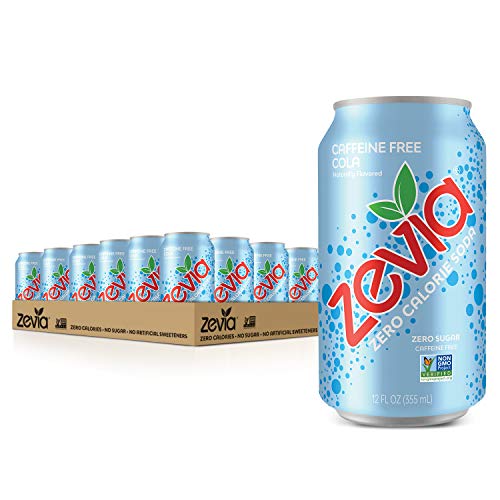 Zevia Zero Calorie Soda, Caffeine Free Cola, Naturally Sweetened