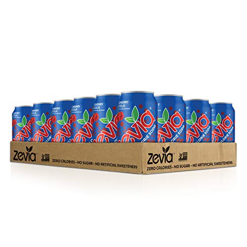 Zevia Zero Calorie Soda, Cherry Cola, Naturally Sweetened Soda,