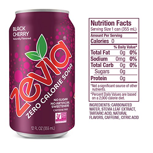 Zevia Zero Calorie Soda, Fruity Variety Pack, Naturally Sweetene