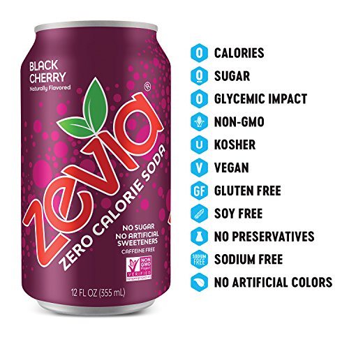 Zevia Zero Calorie Soda, Fruity Variety Pack, Naturally Sweetene