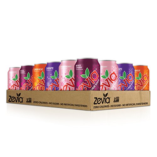 Zevia Zero Calorie Soda, Fruity Variety Pack, Naturally Sweetene