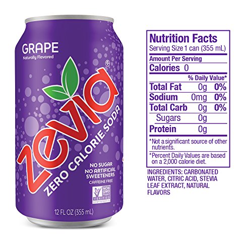 Zevia Zero Calorie Soda, Fruity Variety Pack, Naturally Sweetene