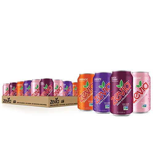 Zevia Zero Calorie Soda, Fruity Variety Pack, Naturally Sweetene