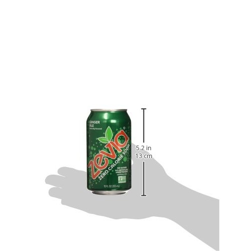 Zevia Zero Calorie Soda, Ginger Ale, Naturally Sweetened Soda,