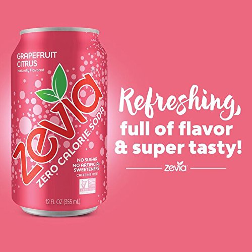 Zevia Zero Calorie Soda, Grapefruit Citrus, Naturally Sweetened