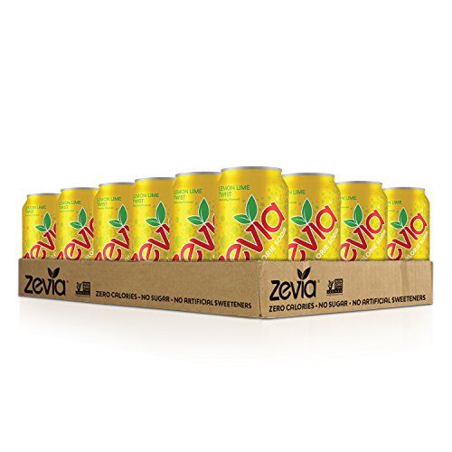 Zevia Zero Calorie Soda, Lemon Lime Twist, Naturally Sweetened S