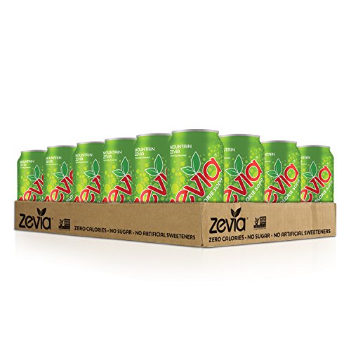 Zevia Zero Calorie Soda, Mountain Zevia, Naturally Sweetened Sod