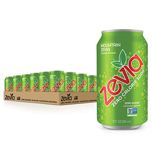 Zevia Zero Calorie Soda, Mountain Zevia, Naturally Sweetened Sod