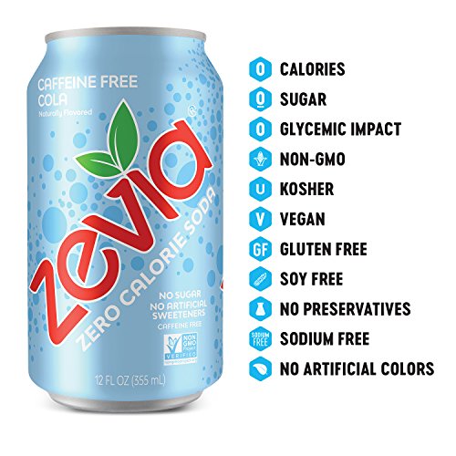Zevia Zero Calorie Soda, Rainbow Variety Pack, Naturally Sweeten