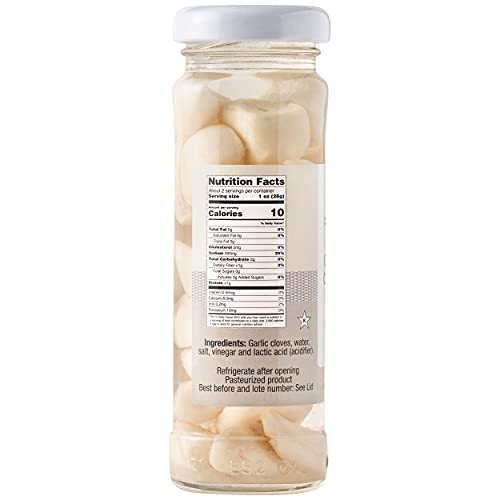 Zibari - Garlic Cloves In Vinegar - Kosher - 3.5 Oz 100G - 12