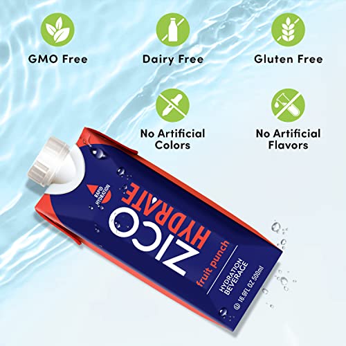 ZICO Hydrate Sports Drink, Variety Pack - 12-Pack, 16.9 Fl Oz C...