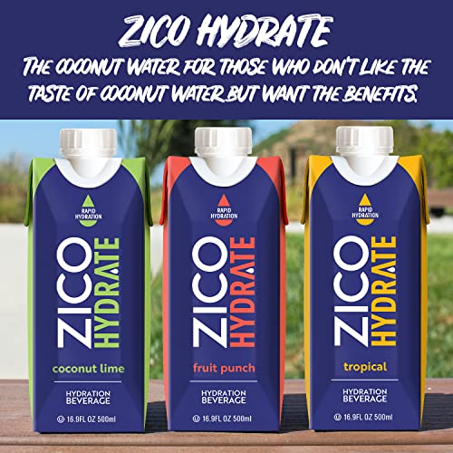 ZICO Hydrate Sports Drink, Variety Pack - 12-Pack, 16.9 Fl Oz C...
