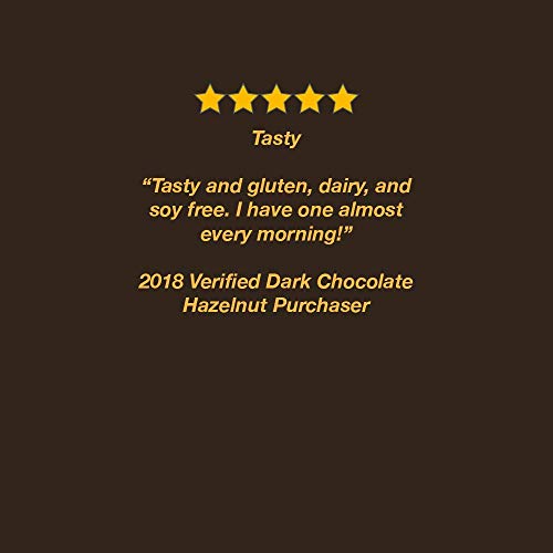 Zing Plant-Based Protein Bar | Dark Chocolate Hazelnut, 12 Count