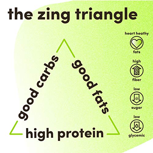 Zing Plant Based Protein Bar | Oatmeal Chocolate Chip, 12 Count